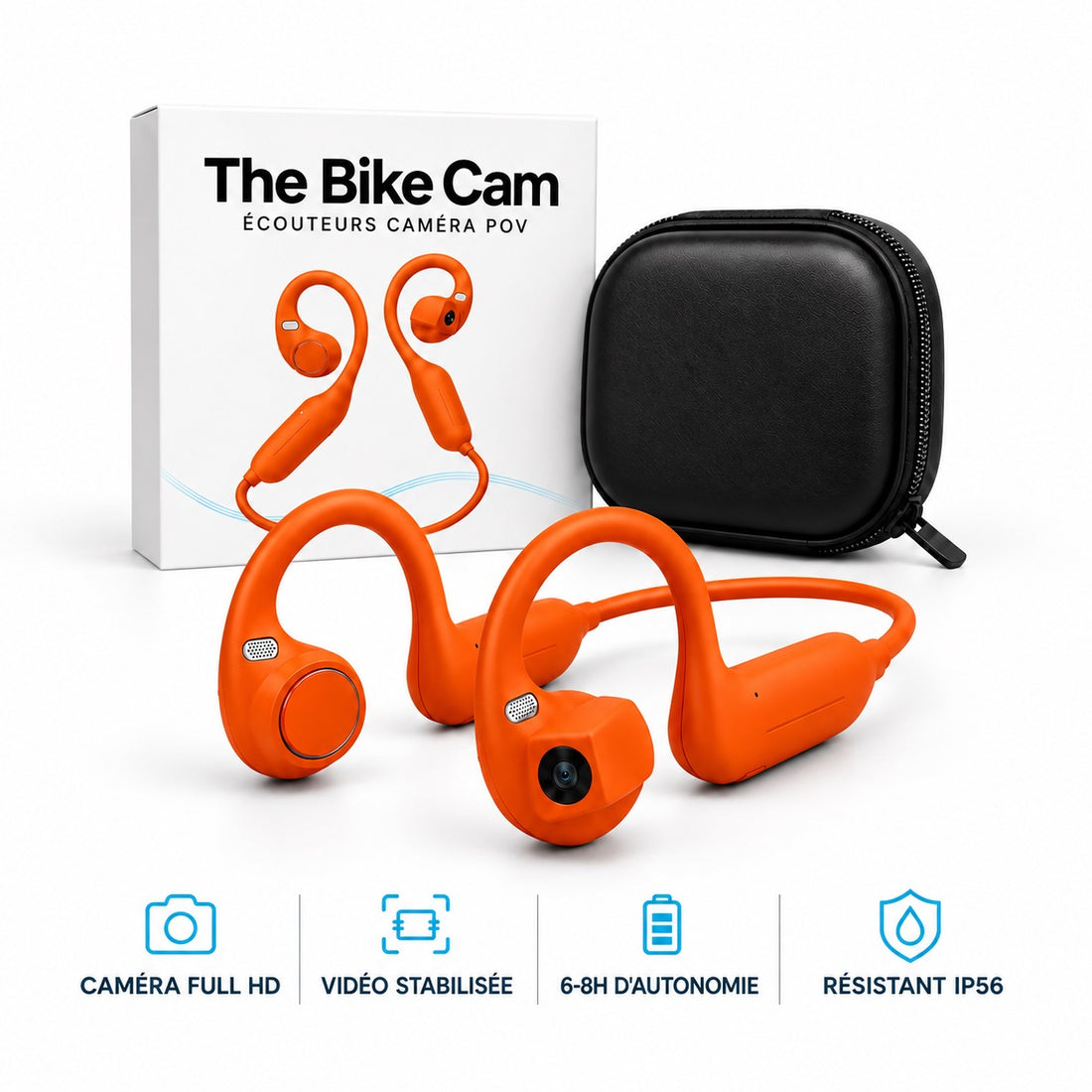 The Bike Cam ambre avec étui